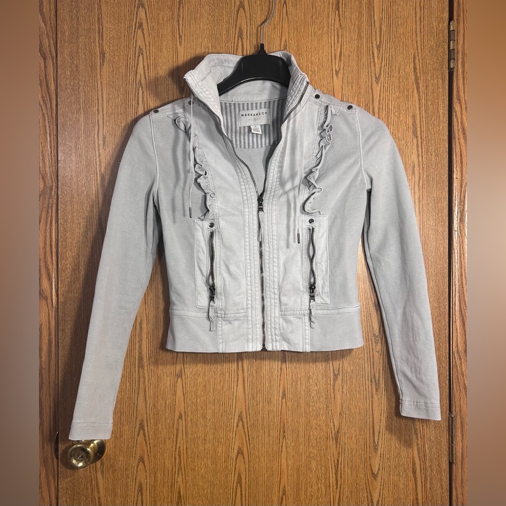 Marrakech by Anthropologie Cropped Ruffled Jacket